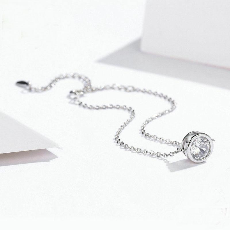 Timeless Sterling Silver Bracelet with Simulated Diamonds