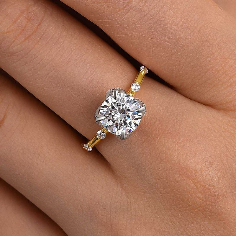 Timeless 2.0Ct Two-Tone Diamond Engagement Ring