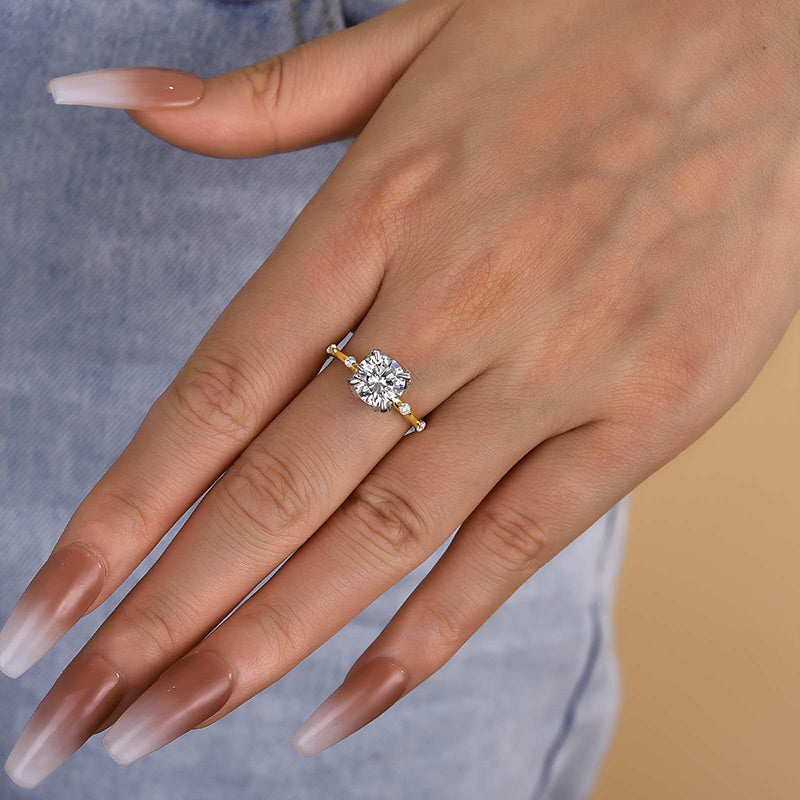 Timeless 2.0Ct Two-Tone Diamond Engagement Ring