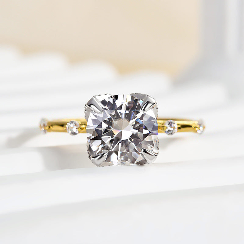 Timeless 2.0Ct Two-Tone Diamond Engagement Ring