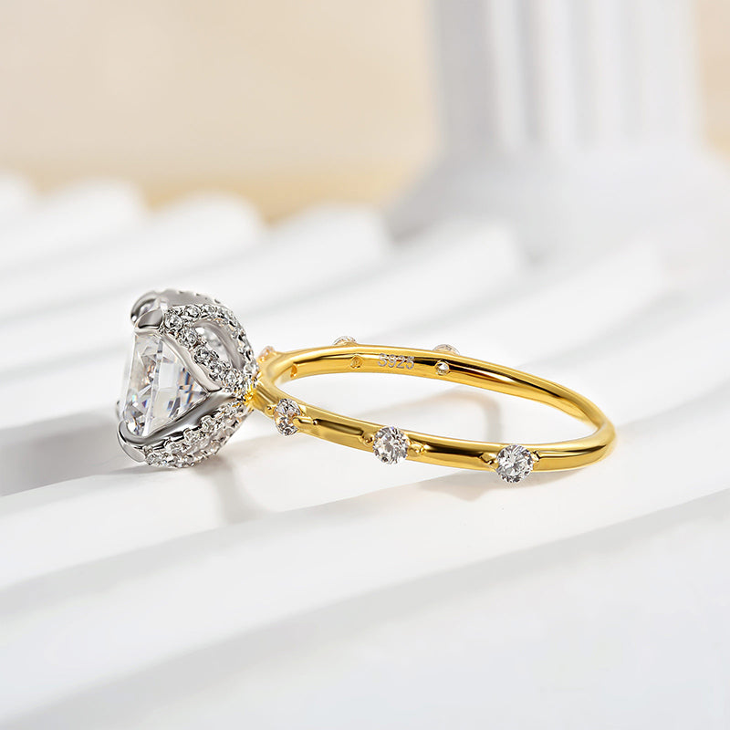 Timeless 2.0Ct Two-Tone Diamond Engagement Ring