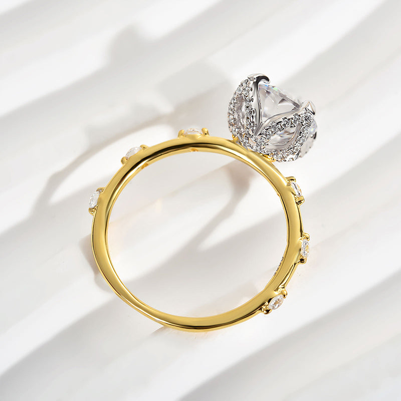 Timeless 2.0Ct Two-Tone Diamond Engagement Ring