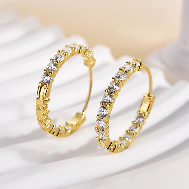 Timeless Round-Cut Simulated Diamond Earrings
