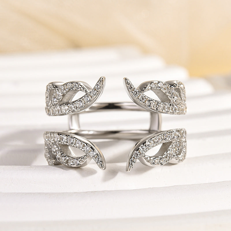 925 Silver White Gold Plated 0.25ct G-White Diamond Band