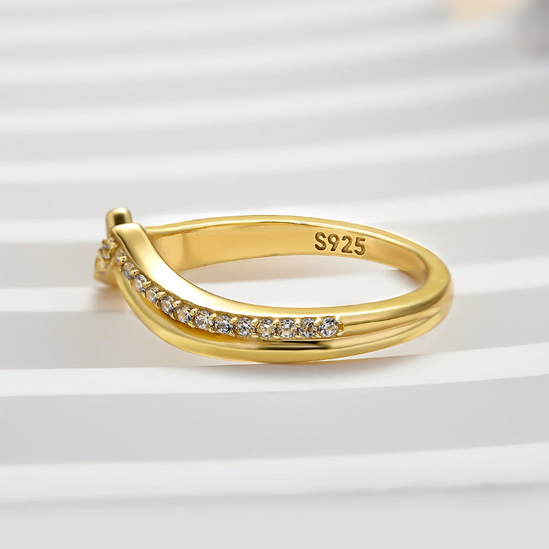 Dainty 0.15Ct Round Simulated Diamond Sterling Silver Ring