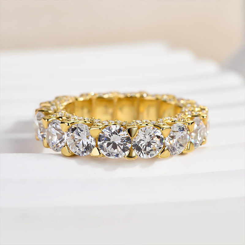 5.0 Carat Simulated Diamond Wedding Band in 925 Silver