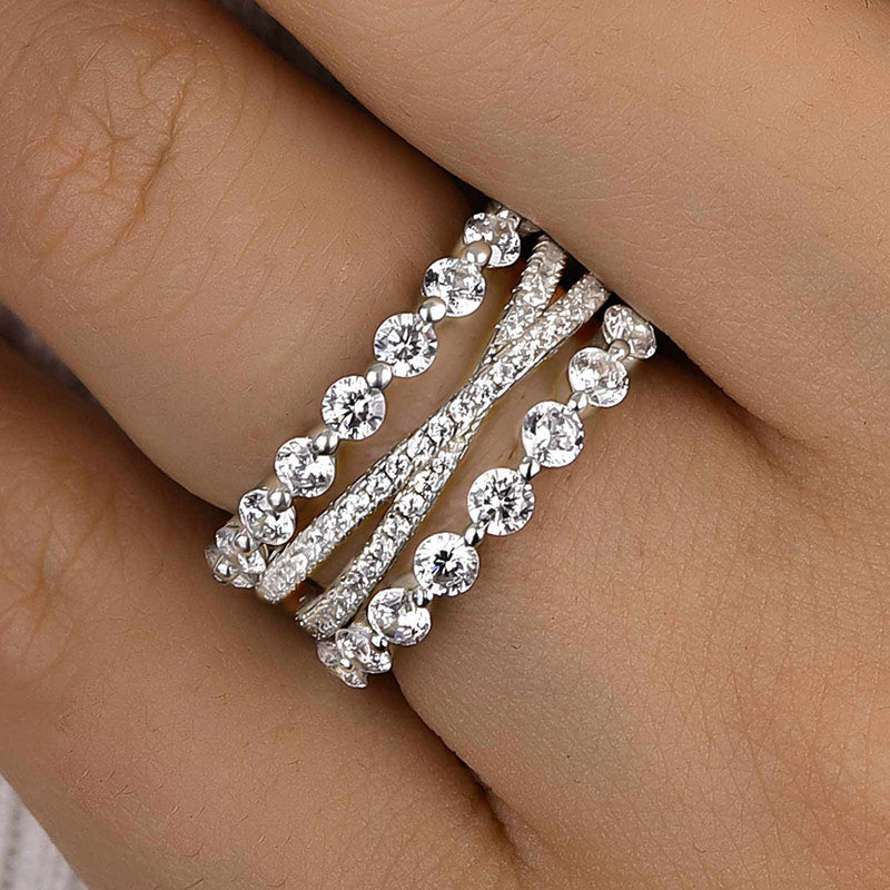 Timeless Love Wedding Band - 3.5Ct Simulated Diamond, Sterling Silver