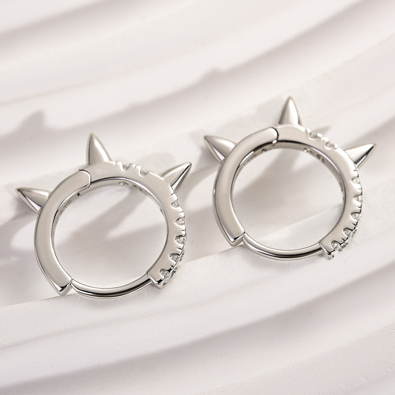 Delicate Round-Cut Moissanite Earrings