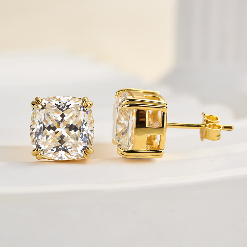 Cushion Cut Simulated Diamond Earrings