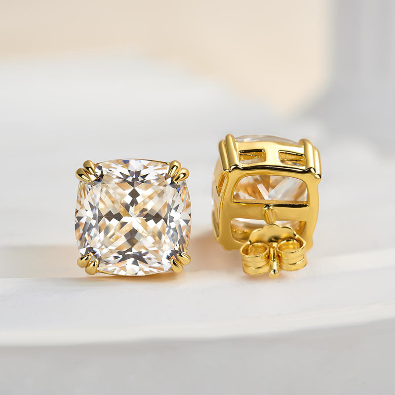Cushion Cut Simulated Diamond Earrings