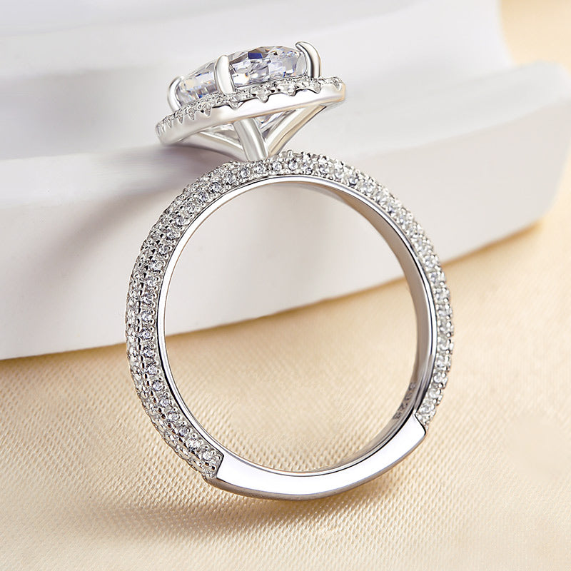Timeless 2.25ct Oval Diamond Ring with Pavé Detailing