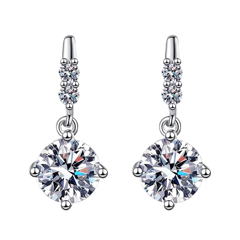 1.0 Carat Simulated Diamond Stud Earrings in Sterling Silver