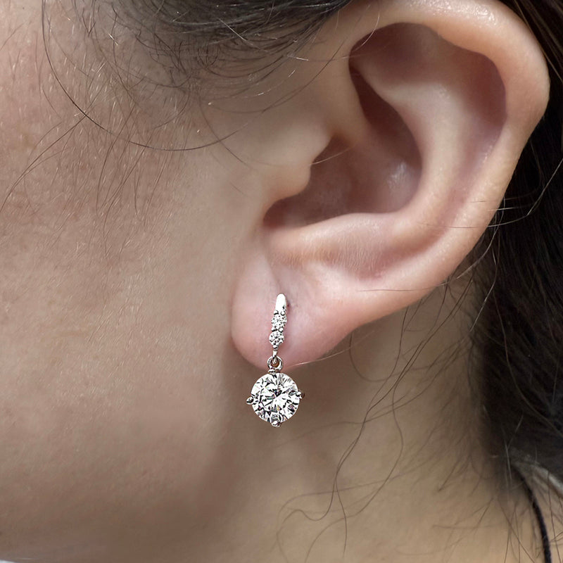 1.0 Carat Simulated Diamond Stud Earrings in Sterling Silver