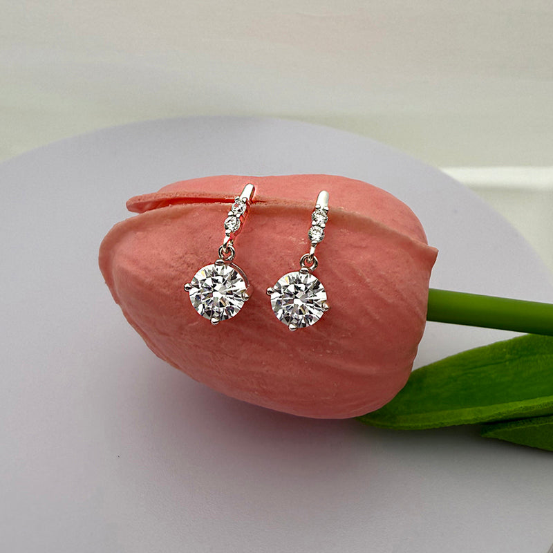 1.0 Carat Simulated Diamond Stud Earrings in Sterling Silver