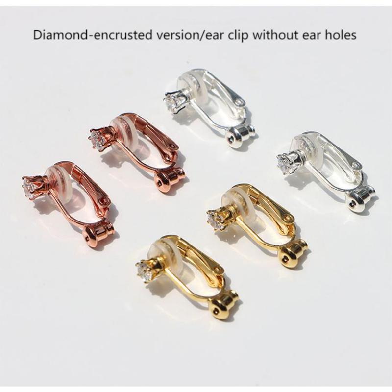 S925 Ear Clip Converter Ear Stud Earrings Without Ear Holes And Ear Accessories
