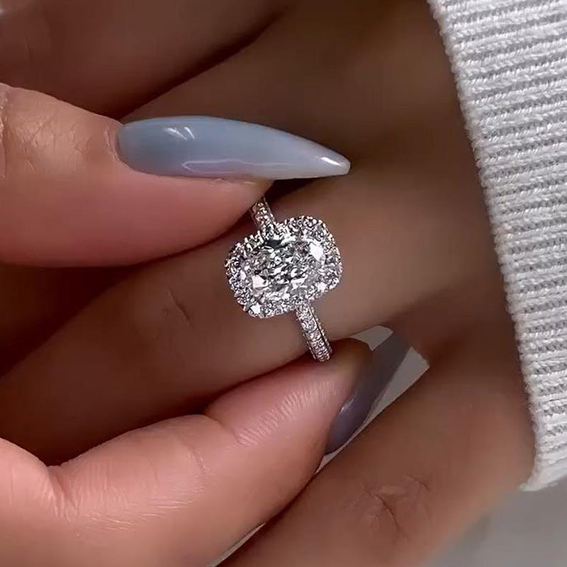 Timeless 2.25ct Oval Diamond Ring with Pavé Detailing