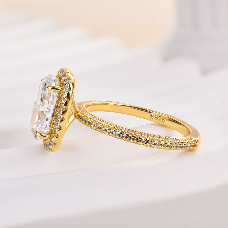 Timeless 2.25ct Oval Diamond Ring with Pavé Detailing