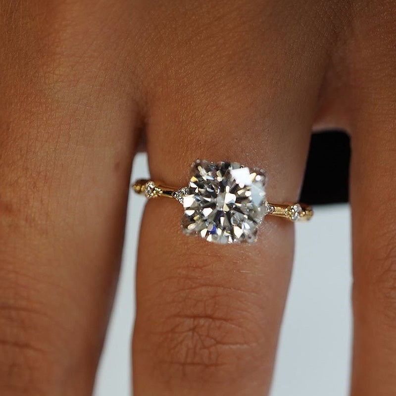 Timeless 2.0Ct Two-Tone Diamond Engagement Ring