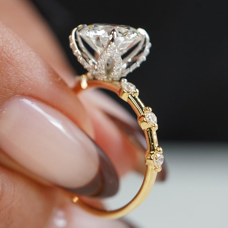 Timeless 2.0Ct Two-Tone Diamond Engagement Ring