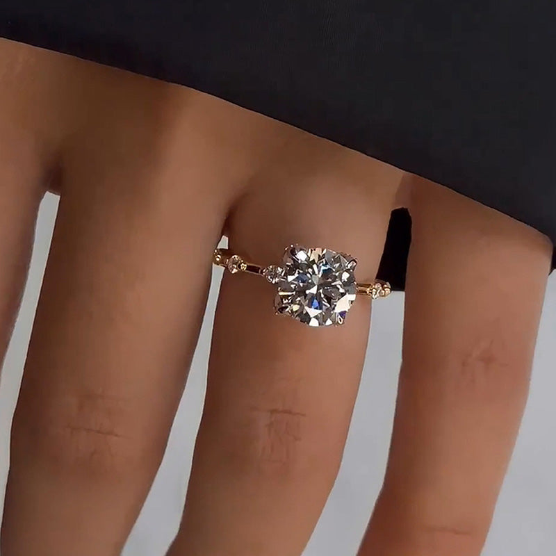 Timeless 2.0Ct Two-Tone Diamond Engagement Ring