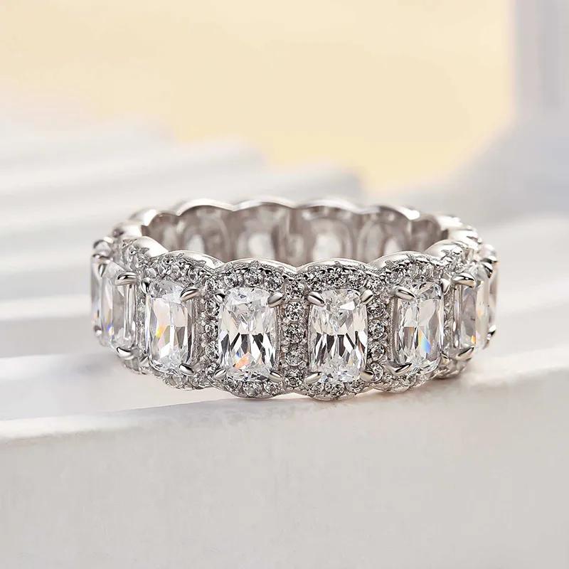 1.0Ct Sona Diamond Band, White or Gold Plated Sterling Silver