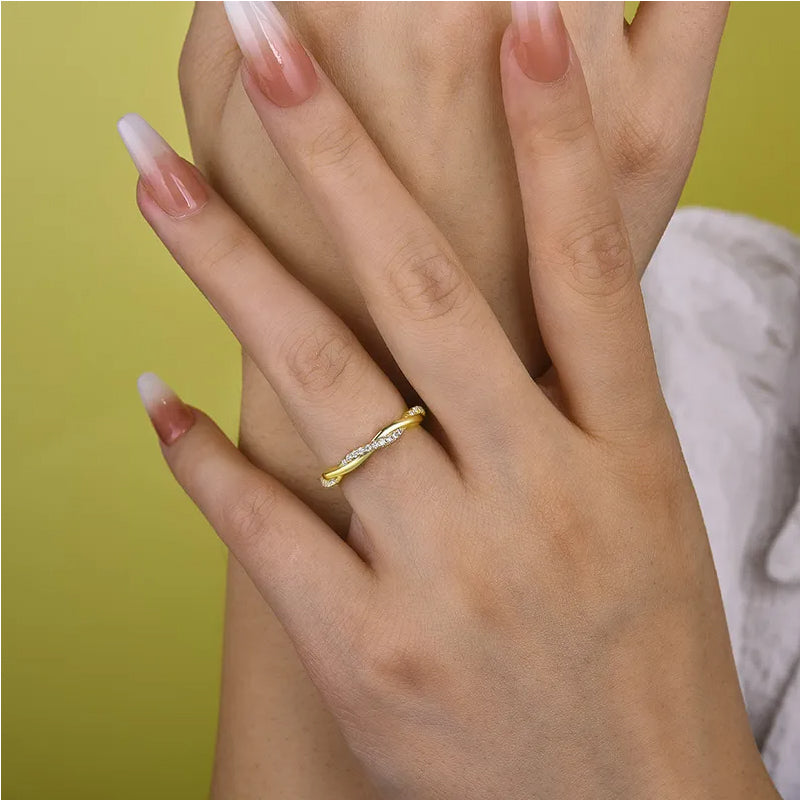 0.8 Carat Simulated Diamond Wedding Band - Sterling Silver