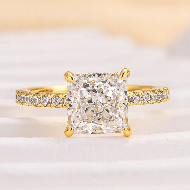 2 Carat Princess-Cut Simulated Diamond Ring in Sterling Silver