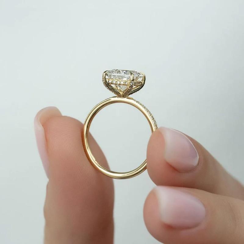 2 Carat Princess-Cut Simulated Diamond Ring in Sterling Silver