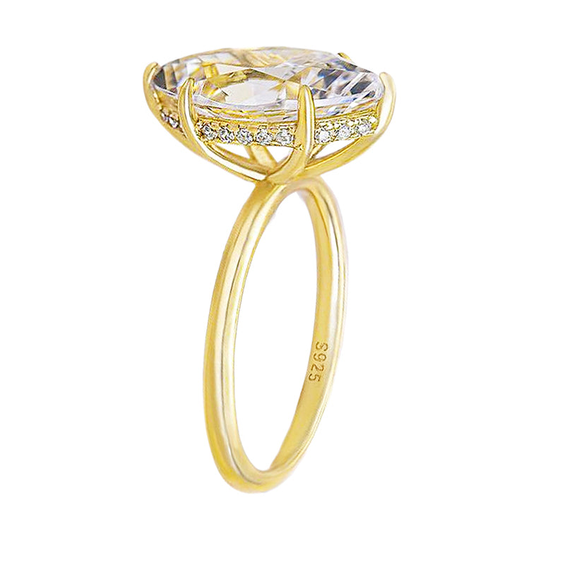 3.5 Carat Marquise Cut Simulated Diamond Ring – Sterling Silver