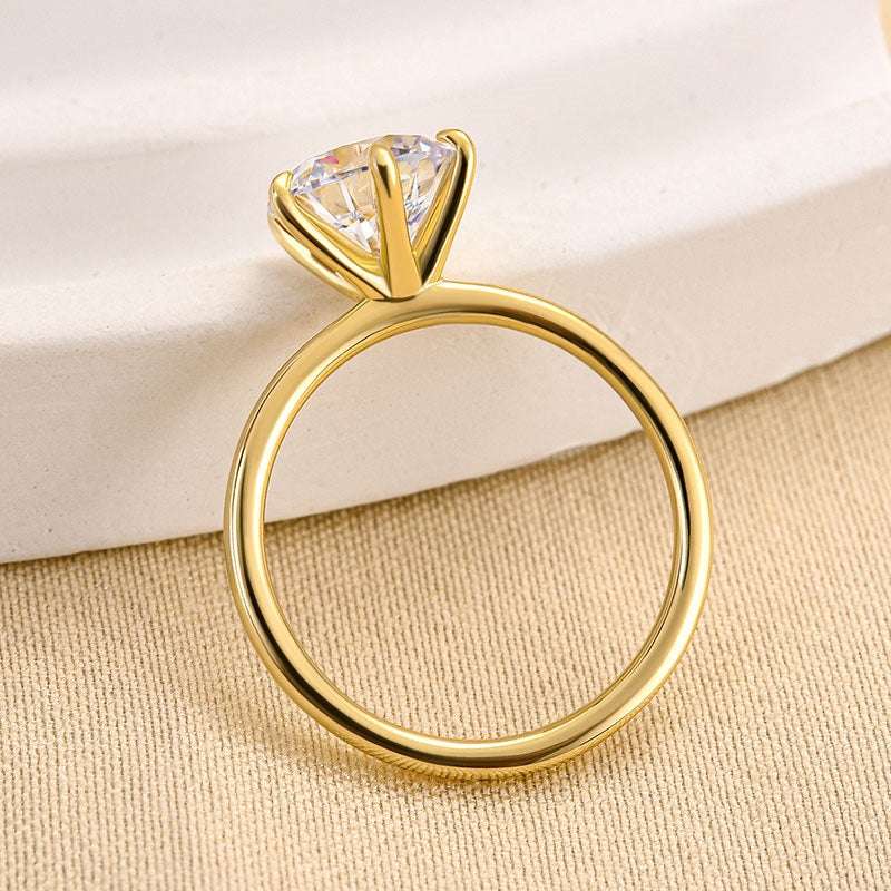 Classic Round Cut 2 Carat Engagement Ring for Women