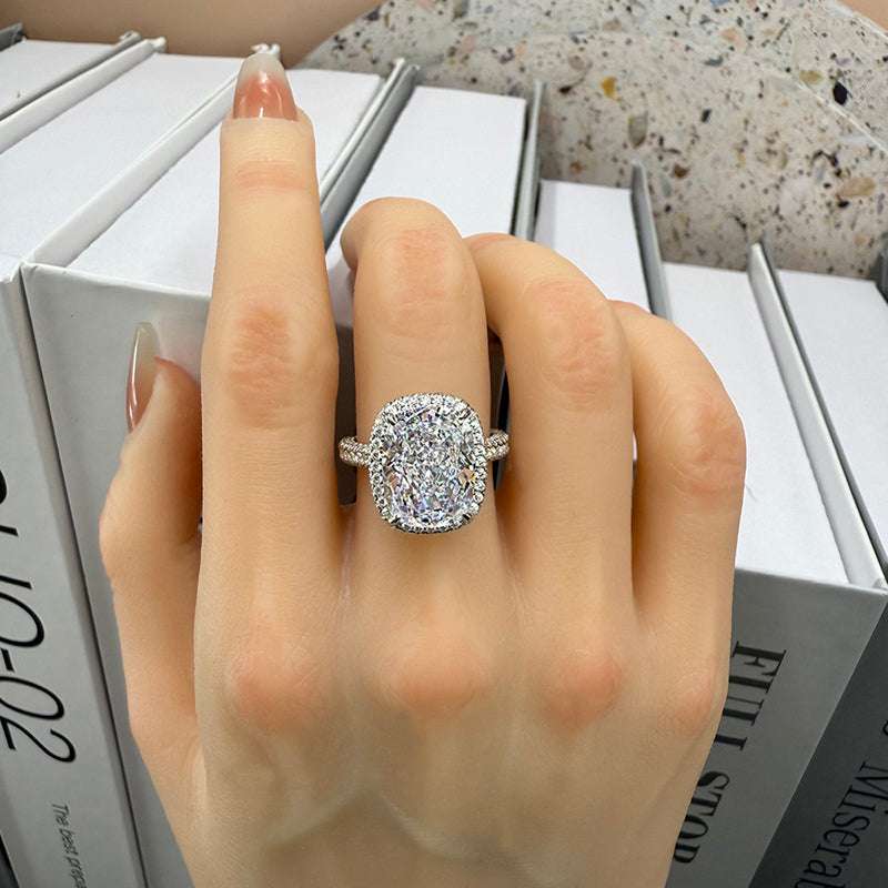 Fantastic Halo Cushion Cut Paraiba Tourmaline Engagement Ring