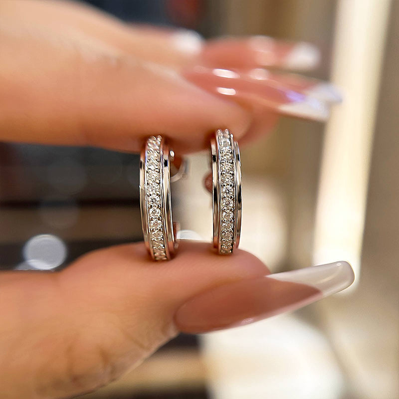 Timeless Round Moissanite Stud Earrings