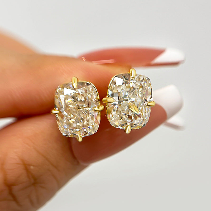 Luxury Cushion Cut Simulated Diamond Earrings