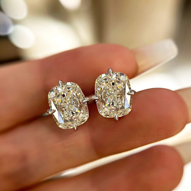 Luxury Cushion Cut Simulated Diamond Earrings