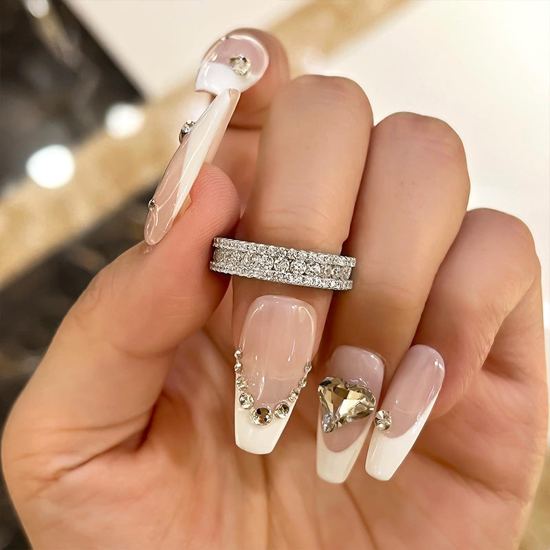 2.0ct Simulated Diamond Wedding Band in Sterling Silver & White Gold