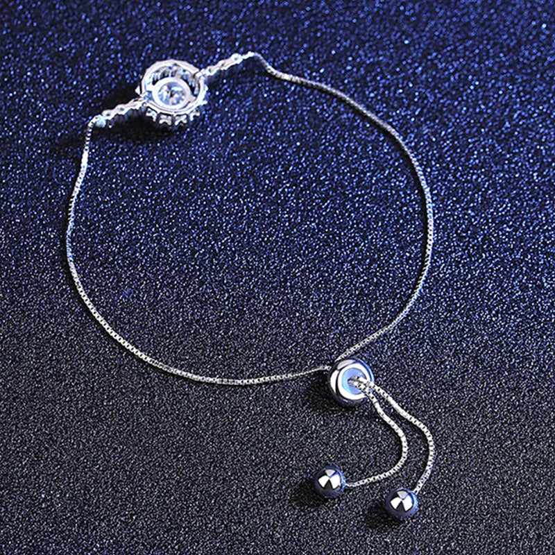 Timeless Moissanite Sterling Silver Bracelet