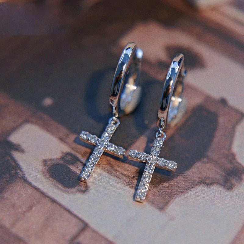Luxury 925 Silver White Gold Plated Sona Diamond Earrings