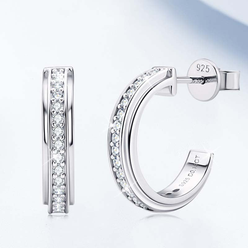 Timeless Round Moissanite Stud Earrings