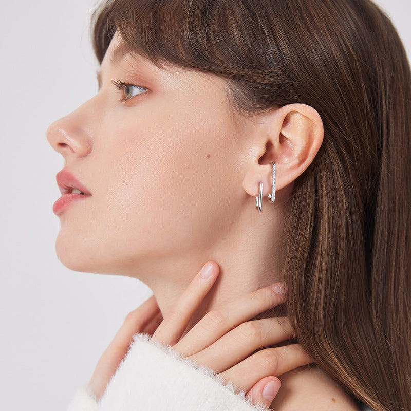 Elegant 18K Gold-Plated Moissanite Earrings