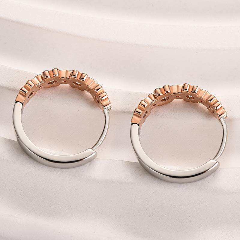 Elegant 18K Gold Moissanite Stud Earrings