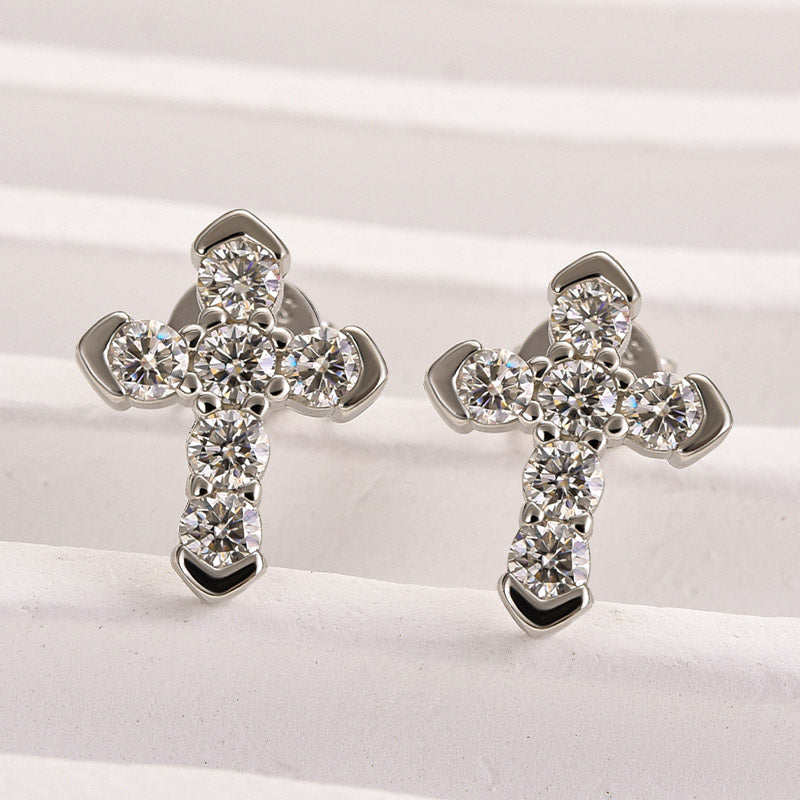 Classic Round-Cut Moissanite Earrings