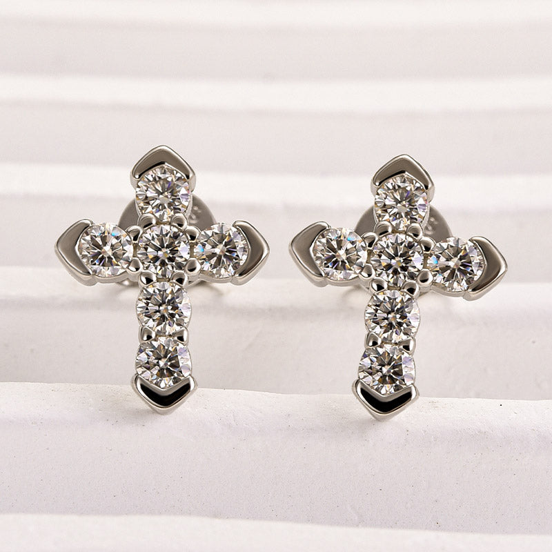 Classic Round-Cut Moissanite Earrings