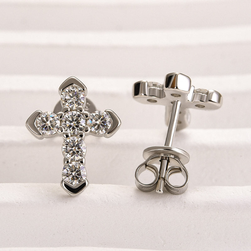 Classic Round-Cut Moissanite Earrings