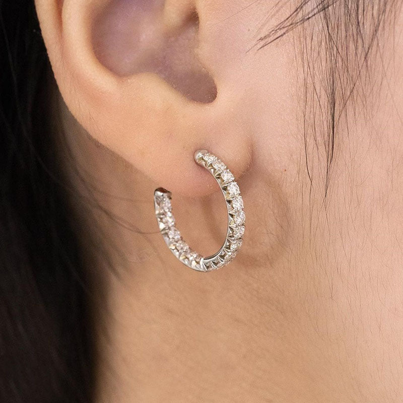 Timeless Round-Cut Simulated Diamond Earrings