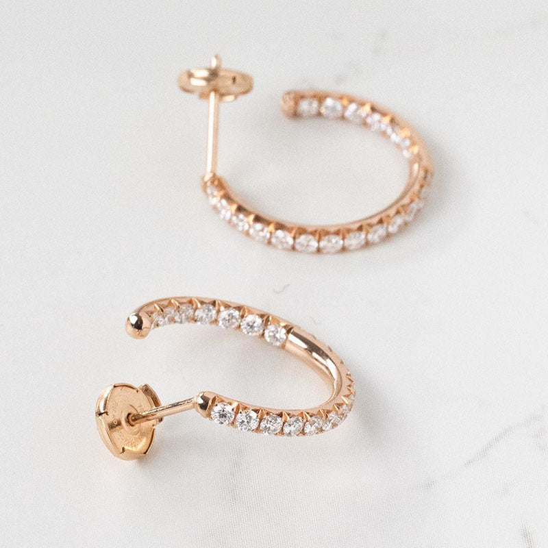 Timeless Round-Cut Simulated Diamond Earrings