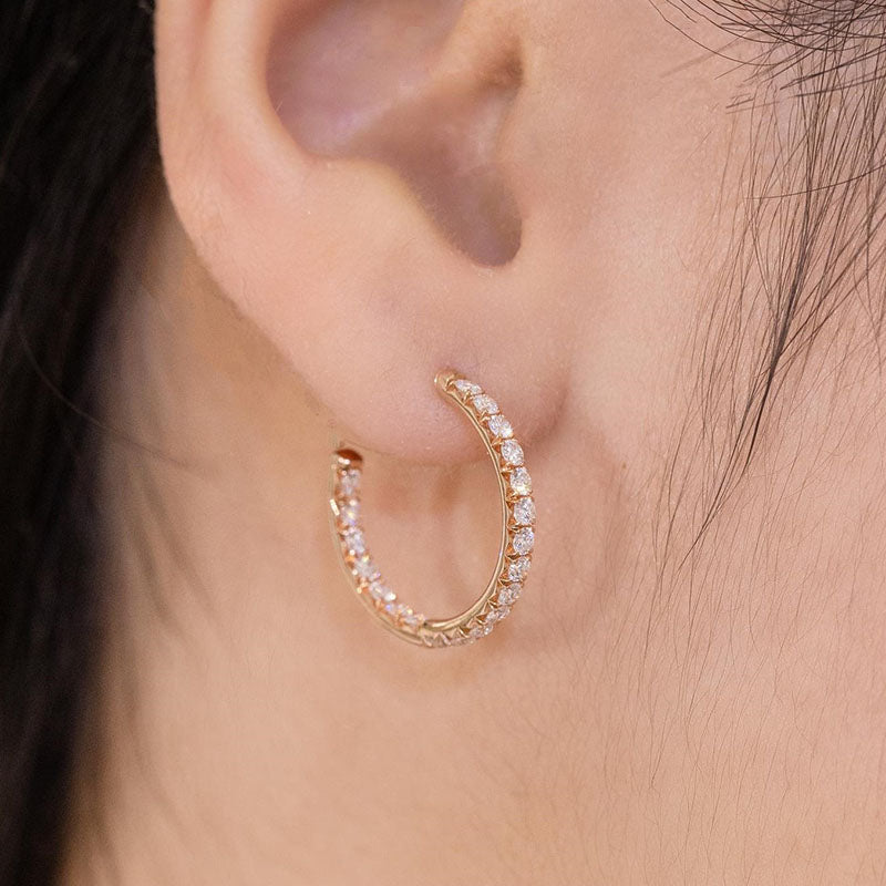 Timeless Round-Cut Simulated Diamond Earrings