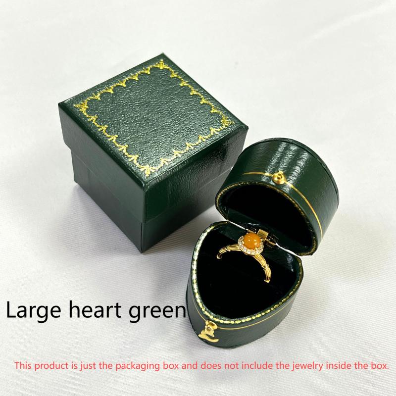 Vintage Oversized Light Luxury Jewelry Box Heart-shaped Engagement Rring Box