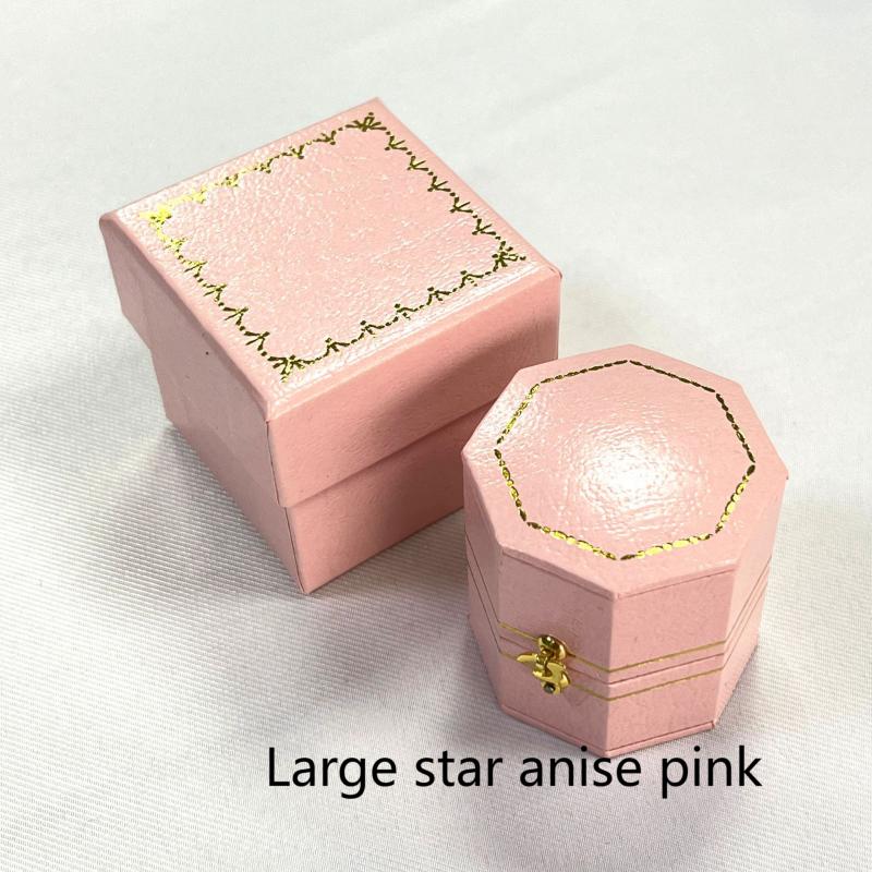 Vintage Oversized Light Luxury Jewelry Box Heart-shaped Engagement Rring Box