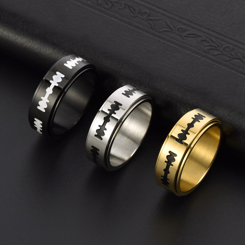 Tungsten Carbide Band White/Yellow/Black Gold Plated