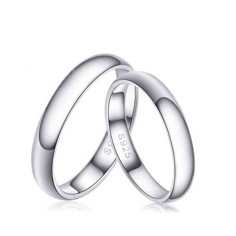2.8g Sterling Silver Men's Ring with White Gold Plating & Rhodium Finish